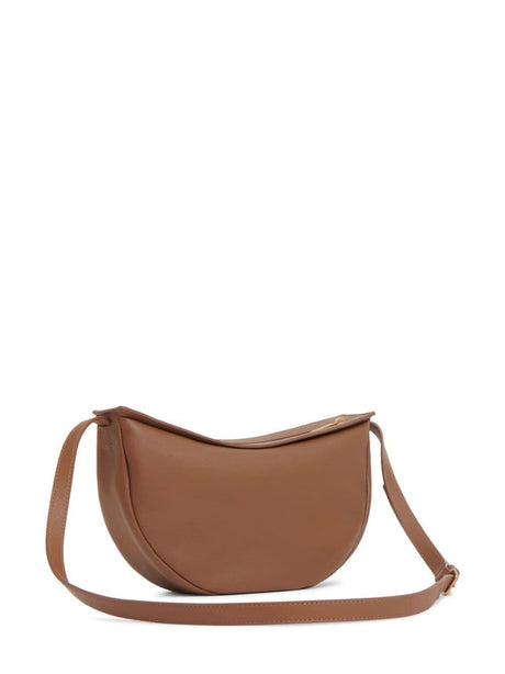 MANSUR GAVRIEL Tan Crossbody Bag for Women - Italian Leather with Canvas Lining