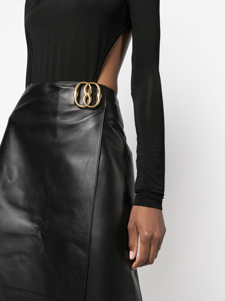 BALLY Black Mid Skirt - 23FW Collection for Women
