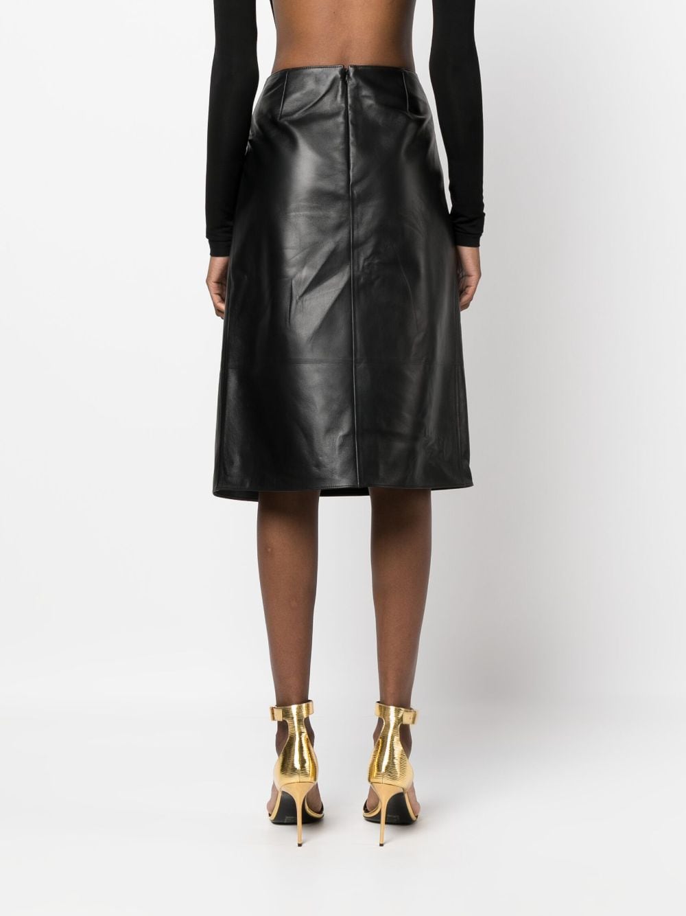 BALLY Black Mid Skirt - 23FW Collection for Women