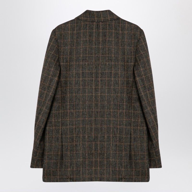 A.P.C. Elegant Brown Prince of Wales Wool Jacket