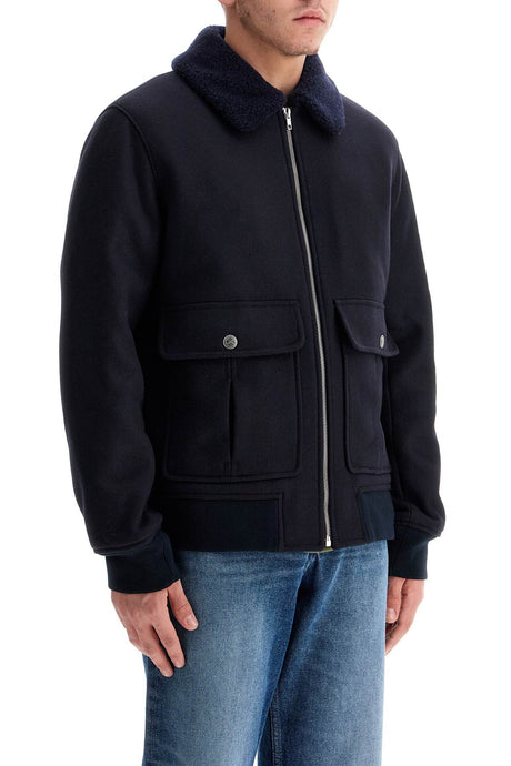 A.P.C. Men's Wool Blend Blouson Jacket - Size L