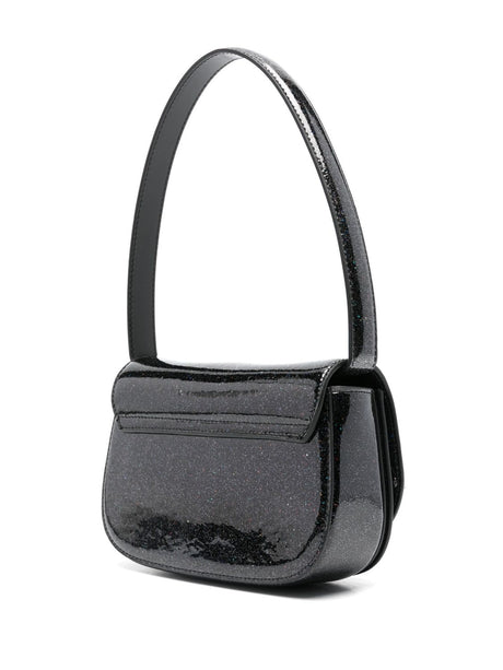 DIESEL Patent Leather Iridescent Shoulder Handbag