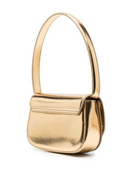 حقيبة كتف ذهبية معدنية للنساء - مجموعة SS24