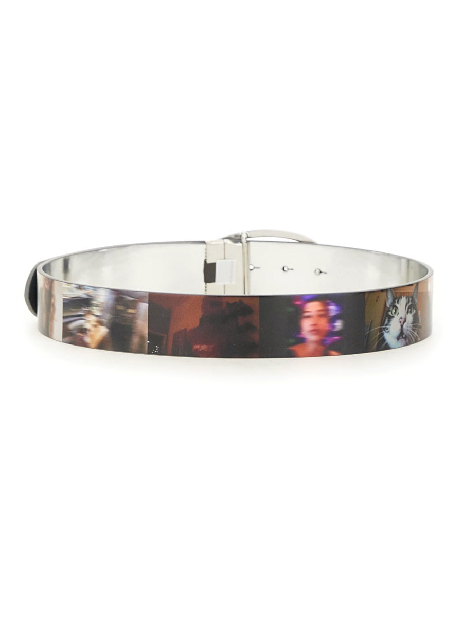 DIESEL Multicolor Print Fashion Belt