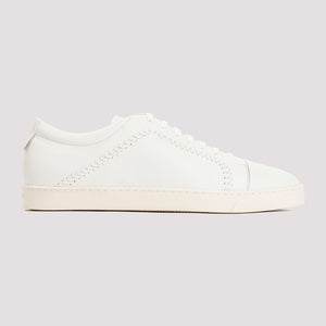 حذاء جلدي أبيض رياضي للرجال - SS24