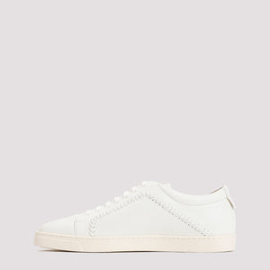 Men's White Lamb Leather Sneakers - SS24