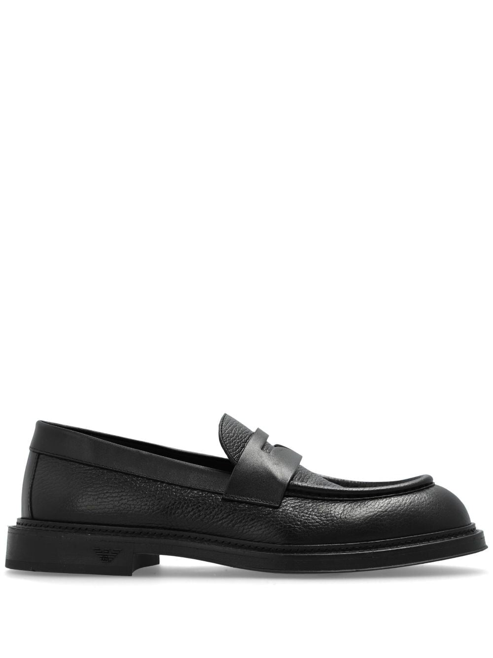 EMPORIO ARMANI Men's Leather Moccasin Loafer