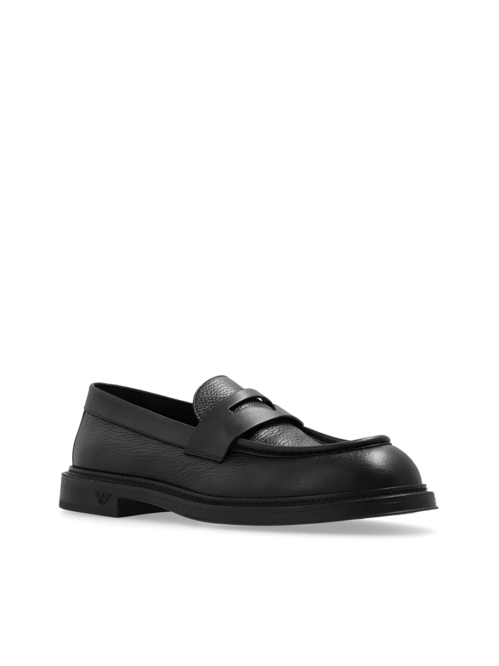 EMPORIO ARMANI Men's Leather Moccasin Loafer