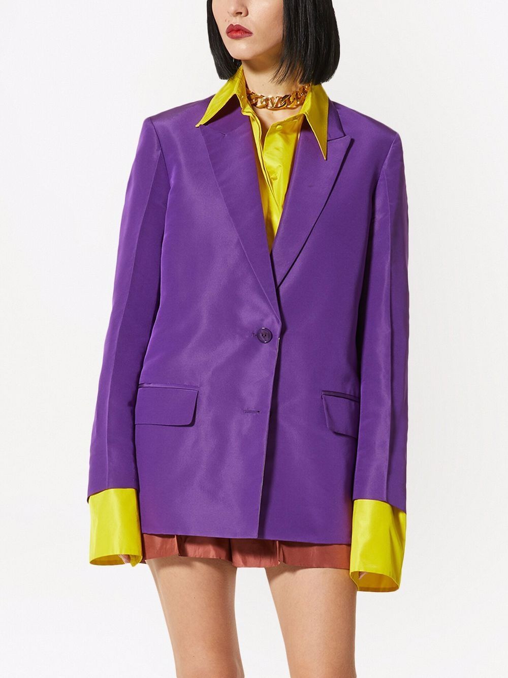 Prism Violet Silk Jacket for Women for SS22