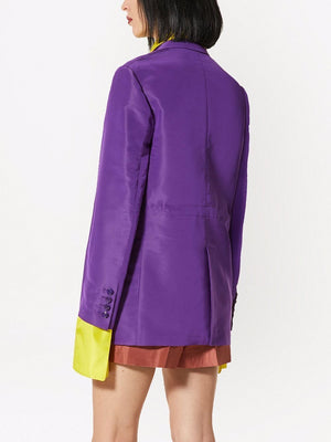 Prism Violet Silk Jacket for Women for SS22