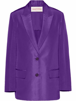 Prism Violet Silk Jacket for Women for SS22