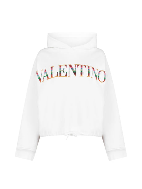 VALENTINO GARAVANI Signature Logo Detail Hoodie for Women