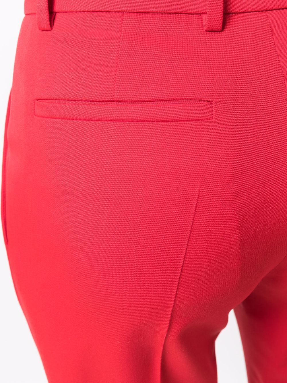 VALENTINO Lipstick Red Wool Blend Trousers for Women - SS22