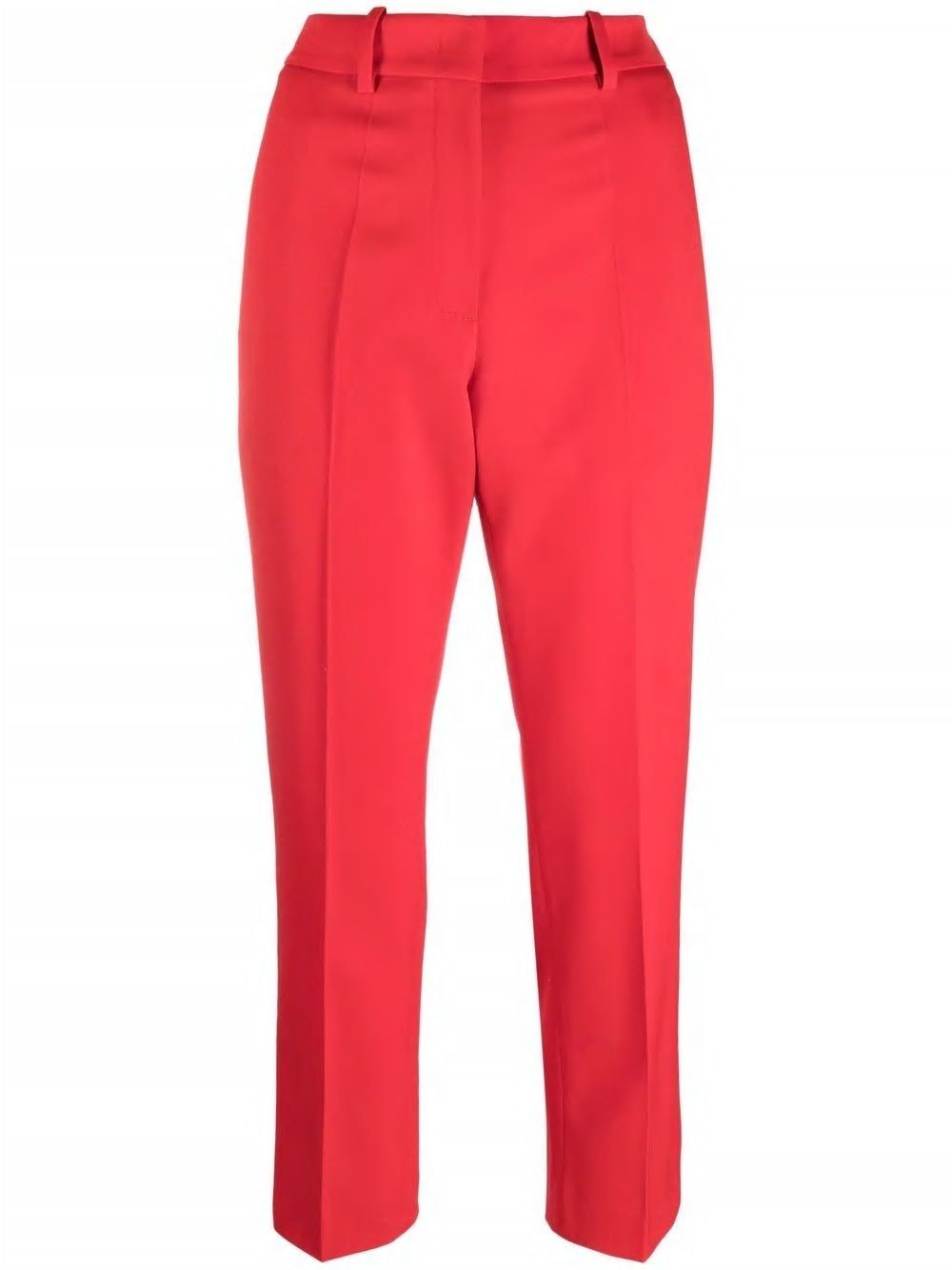 VALENTINO Lipstick Red Wool Blend Trousers for Women - SS22