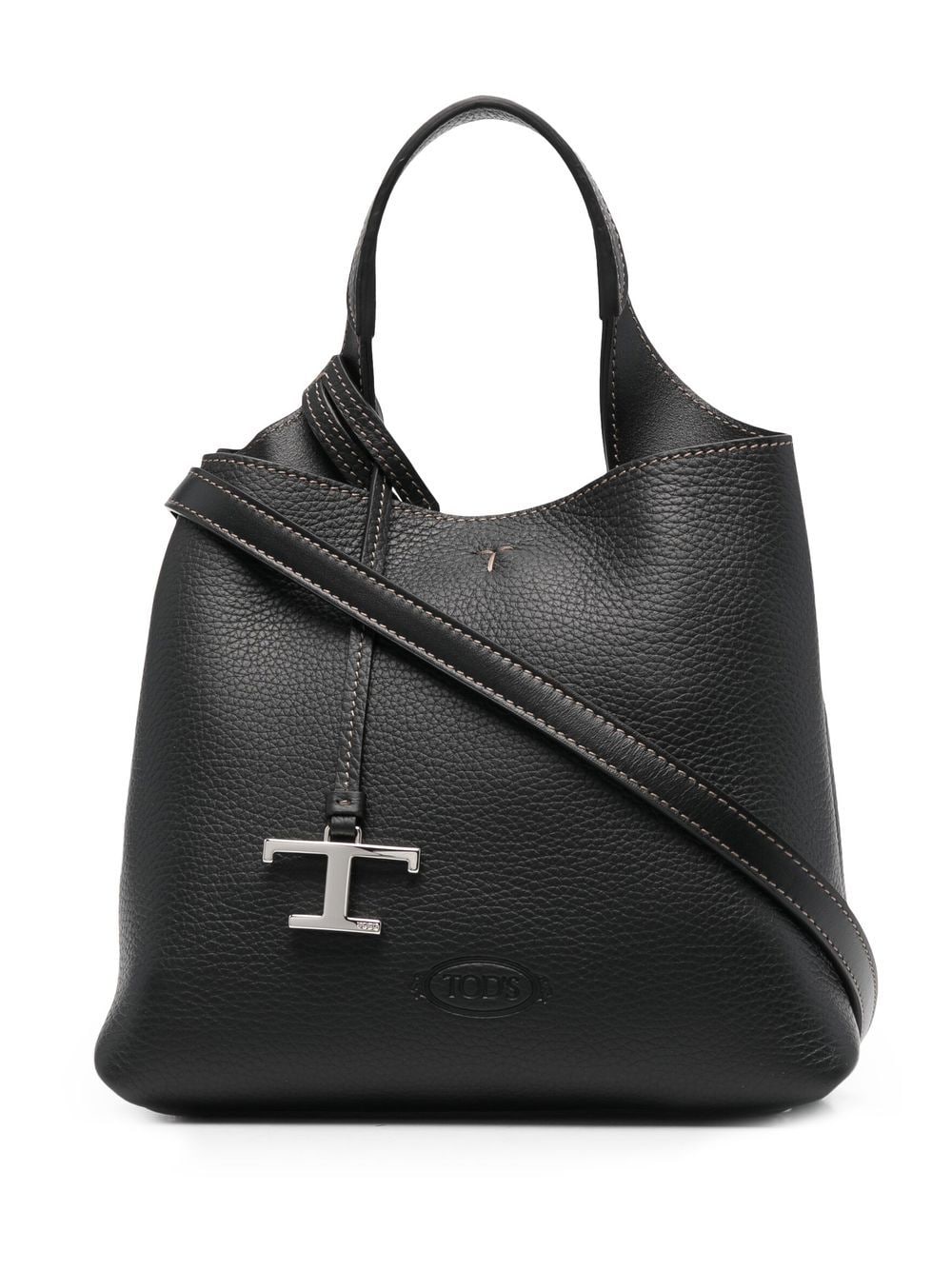 TOD'S Elegant Mini Leather Tote with Timeless Design