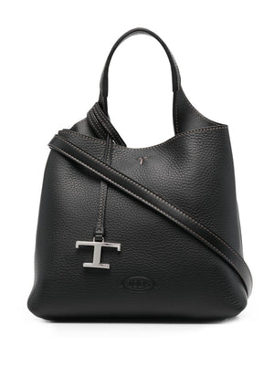 TOD'S Elegant Mini Leather Tote with Timeless Design