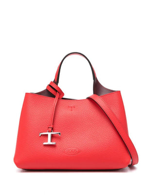 Red Leather Tote Bag | SS24 Collection