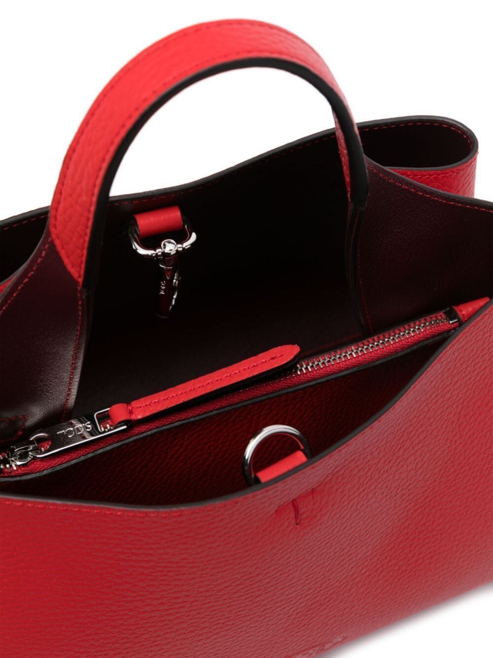 حقيبة توت جلدية حمراء للنساء - مجموعة ربيع وصيف 2024