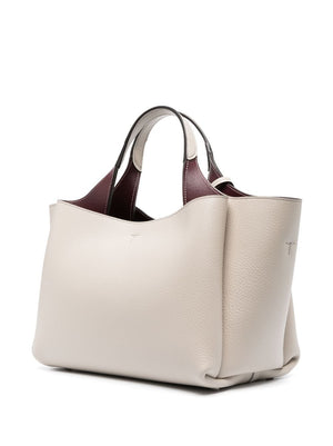 حقيبة يد جلدية بيضاء ميني للنساء، مجموفة ربيع/صيف 2024