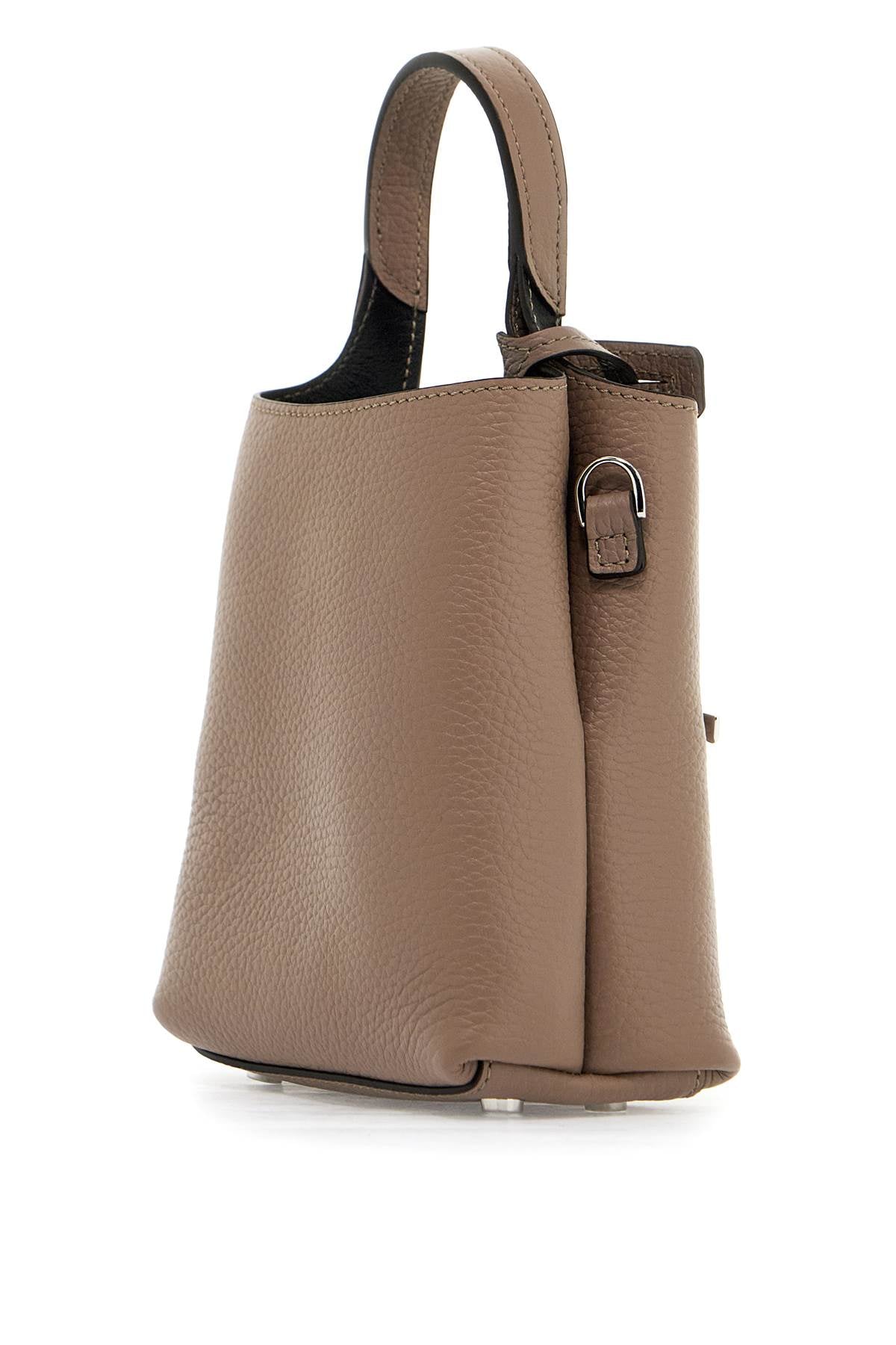 Taupe Brown Leather Tote Handbag - SS24 Collection