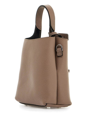 Taupe Brown Leather Tote Handbag - SS24 Collection