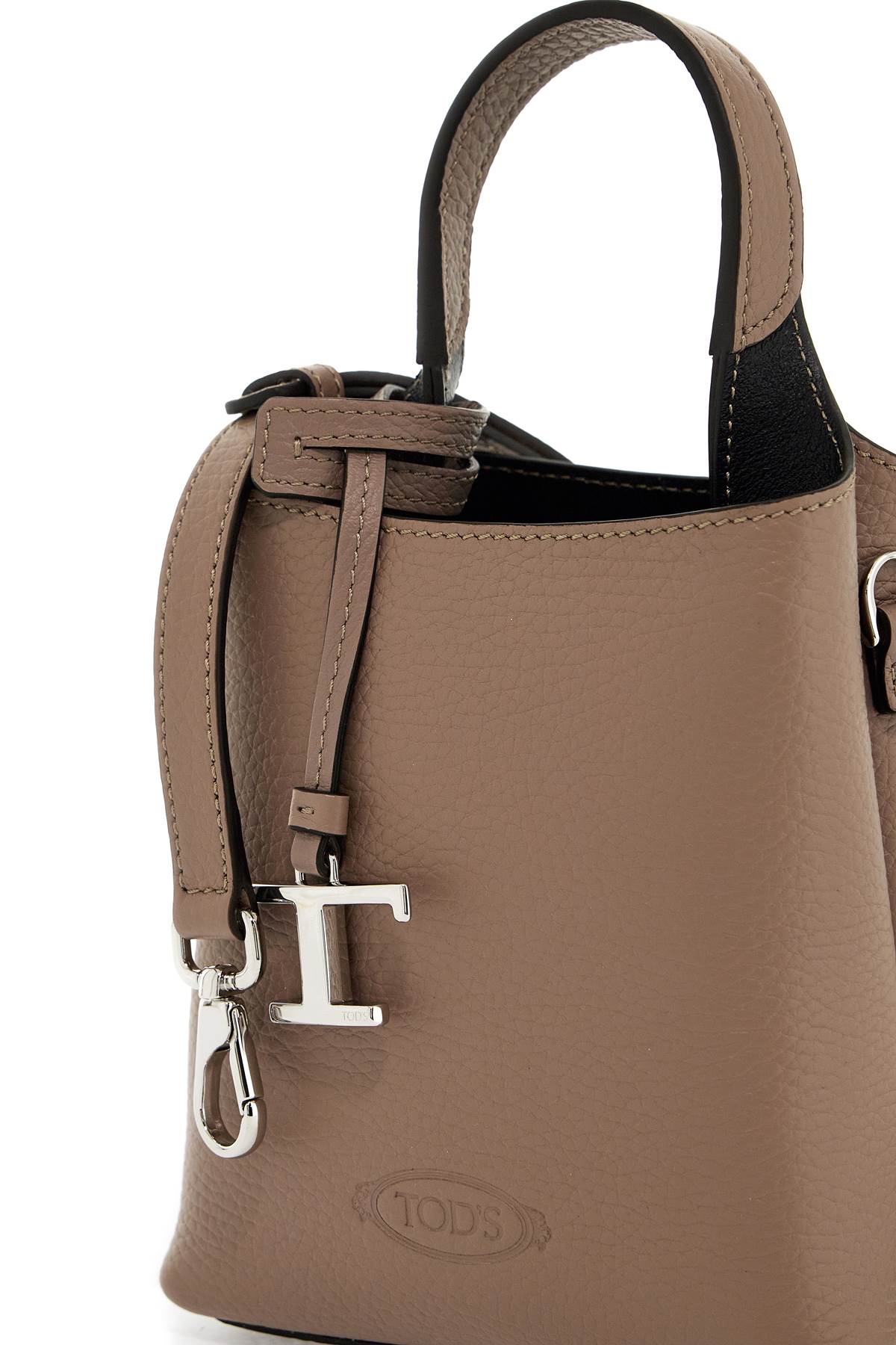 Taupe Brown Leather Tote Handbag - SS24 Collection