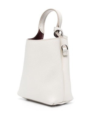 Taupe Brown Leather Tote Handbag - SS24 Collection