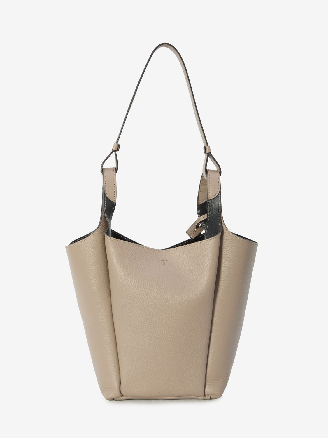 TOD'S Elegant Mini Bucket Bag in Grained Leather (12.6x11.8x4.7 inches)