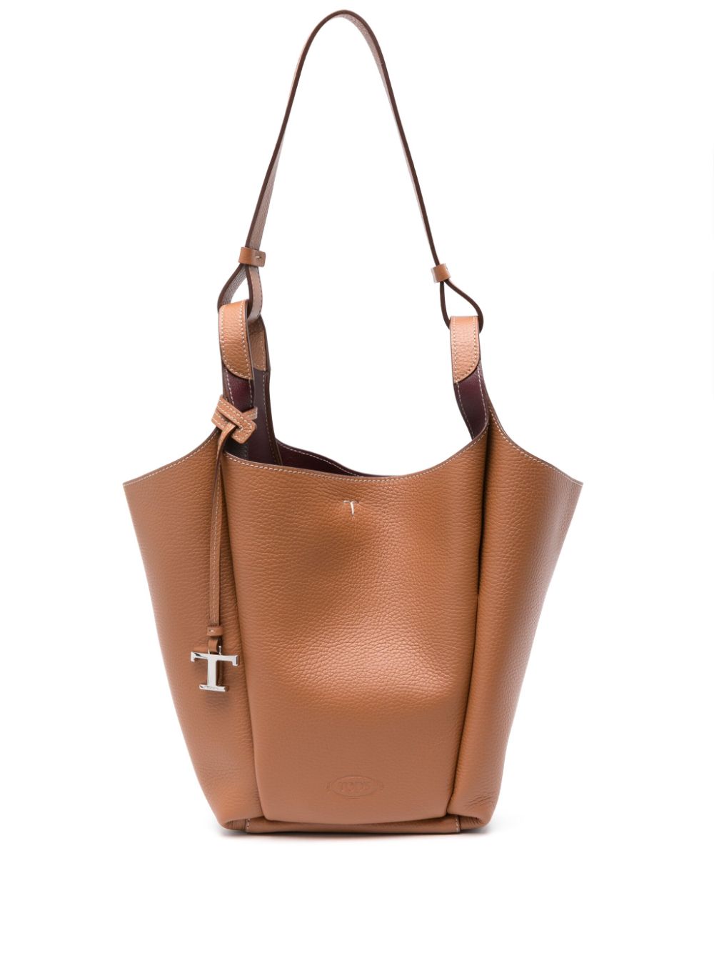 TOD'S Timeless Elegance Small Leather Bucket Bag