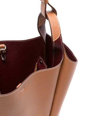 TOD'S Timeless Elegance Small Leather Bucket Bag