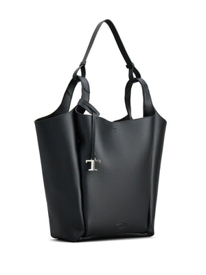 TOD'S LOGODEBOSSED LEATHER Tote Handbag Handbag