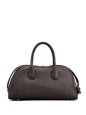 TOD'S Elegant Medium Leather Handbag with Detachable Shoulder Strap