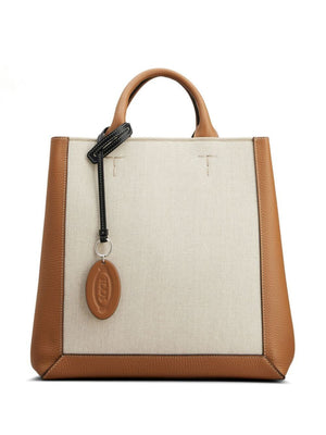 Panelled Leather Tote Handbag - SS24 Latest Fashion