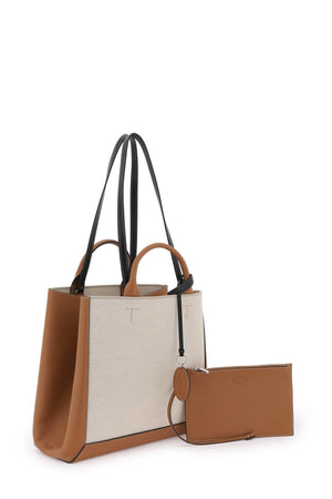 TOD'S Luxury Canvas and Leather Tote Handbag for Women