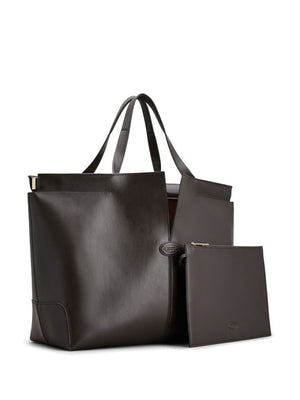 TOD'S Smooth Leather Tote Handbag - 37x30x16 CM