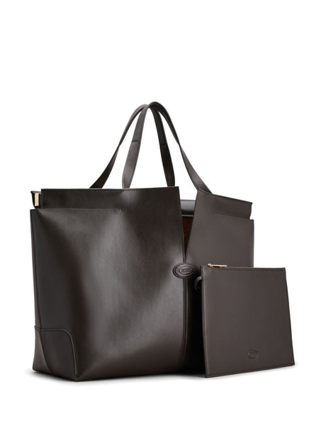 TOD'S Smooth Leather Tote Handbag - 37x30x16 CM