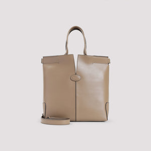 TOD'S Elegant Leather Tote Handbag - 25.5cm x 27cm x 13cm