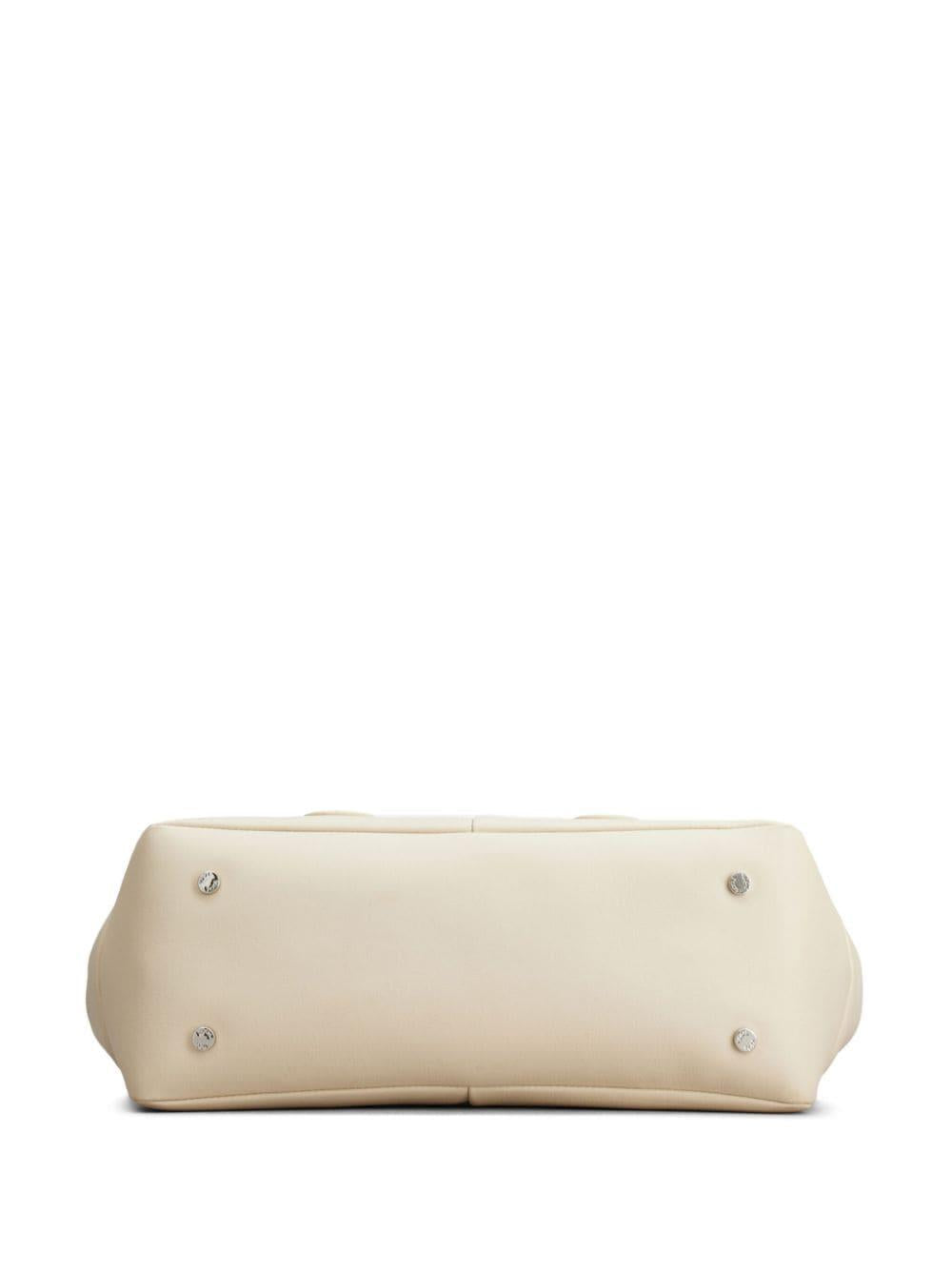 TOD'S Mini Cream Calfskin Handbag with Flap Closure