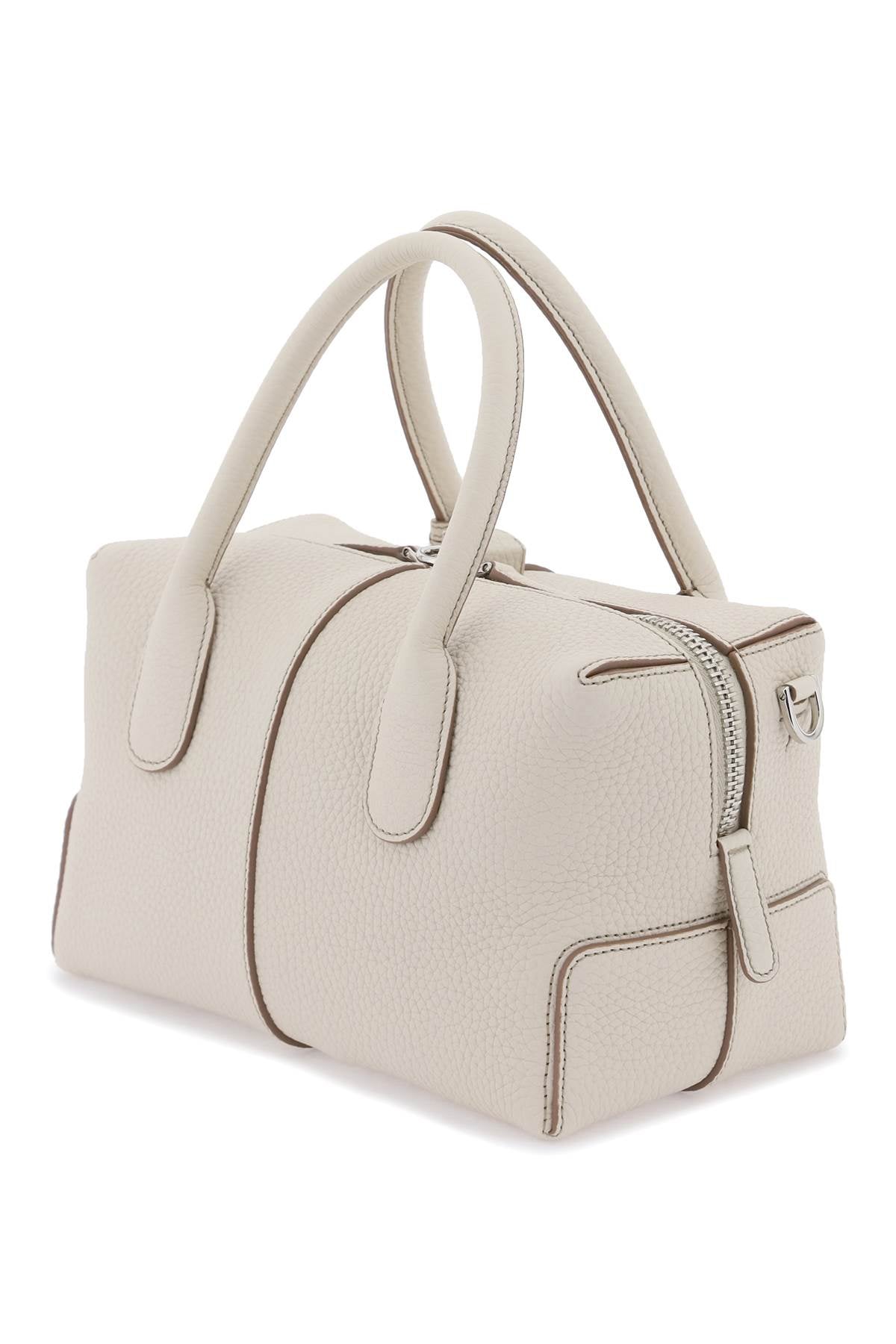 TOD'S Grained Leather Bowling Handbag for Women - Spring/Summer 2024