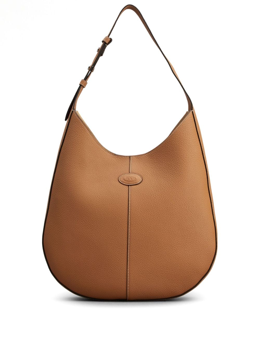 TOD'S Luxurious Brown Leather Oboe Shoulder Handbag | SS24 Collection
