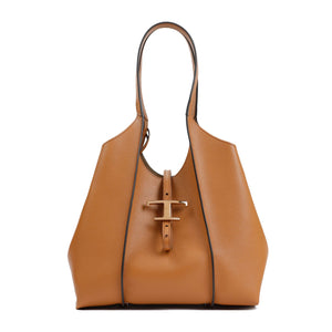 TOD'S Timeless Leather Handbag for Women in Brown - SS24 Collection
