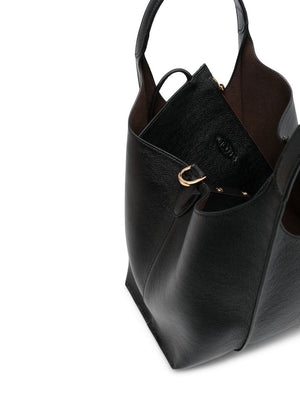 TOD'S Elegant Mini Timeless Tote in Black Leather