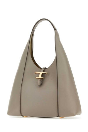 TOD'S Trendy Brown Leather Hobo Handbag for Women for SS24