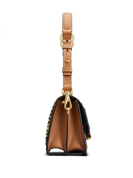 TOD'S SS24 Women's Fashion Handbag in Black, White, and Brown