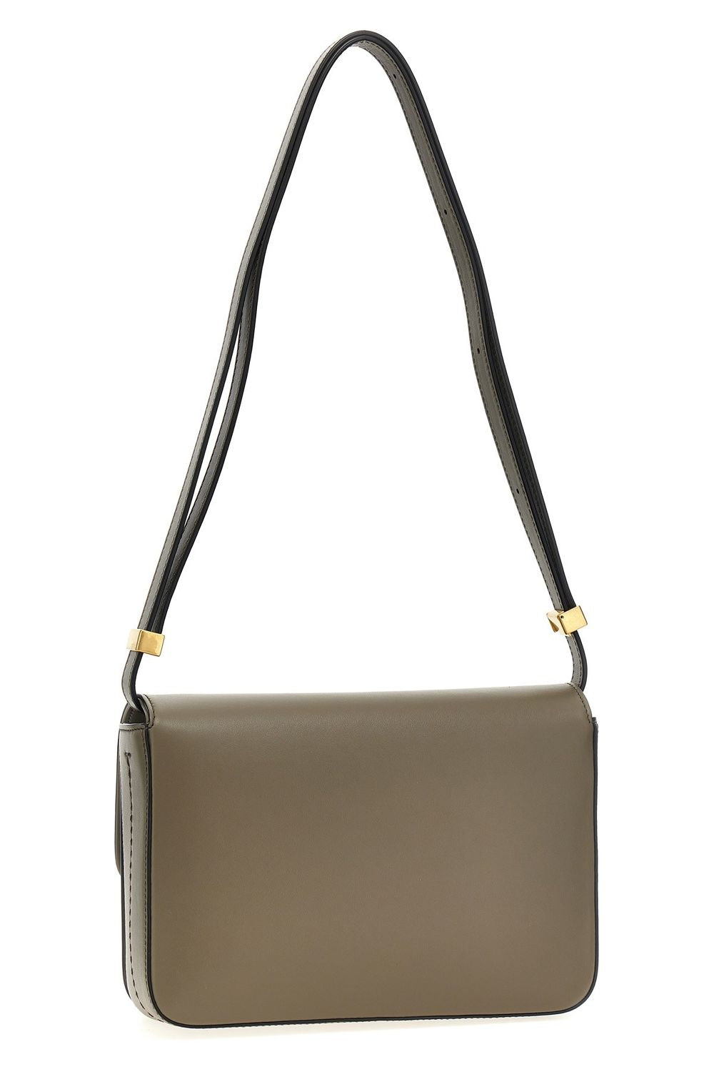 TOD'S Elegant Mini Tracollina Crossbody Bag in Dark Taupe