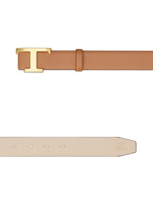 TOD'S Men's Timeless Reversible Belt - Kenia and Naturale