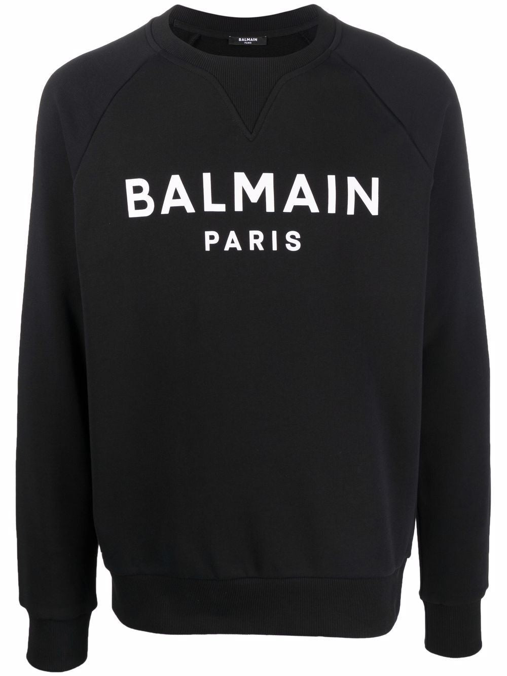 Men's Black Balmain Print Sweatshirt - SS22