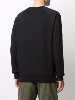 Men's Black Balmain Print Sweatshirt - SS22