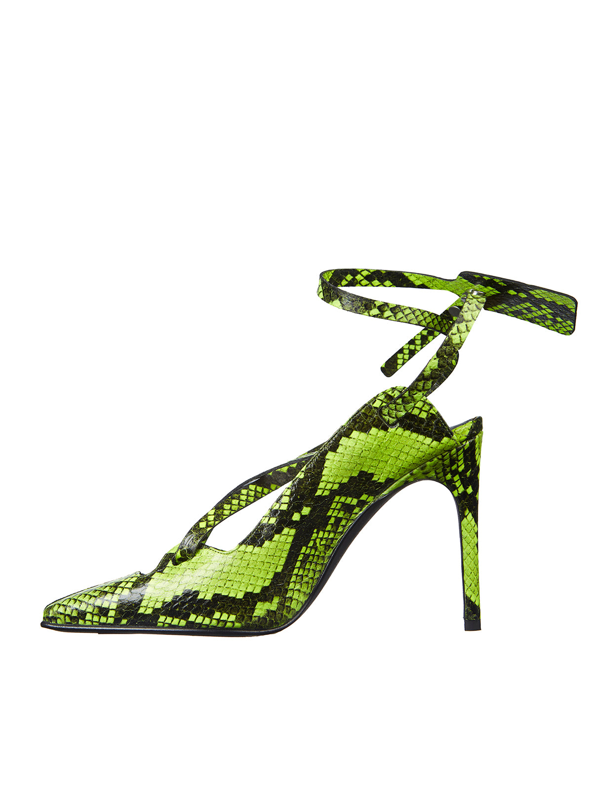 OFF-WHITE Adjustable Strap Python Sandals for Women