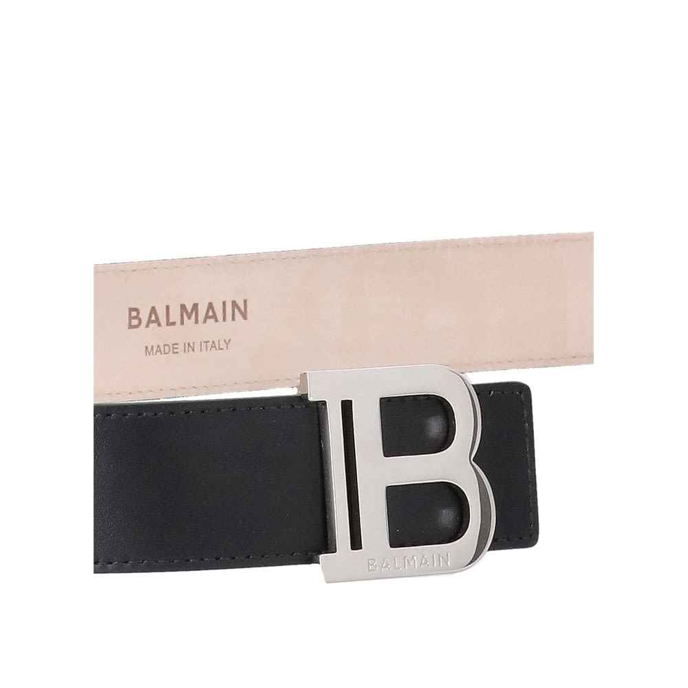 BALMAIN Sleek and Sophisticated Black Belt for Men